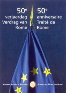 BELGIUM 2 EURO 2007 - TREATY OF ROME -COIN CARD